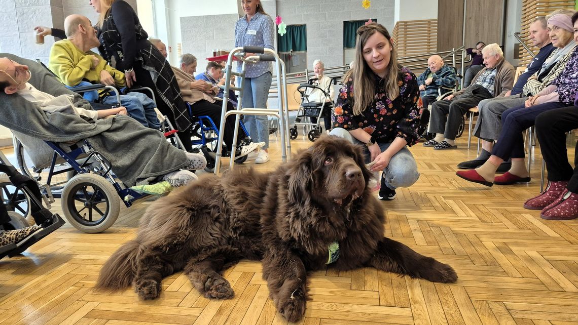 Cztery łapy, mokry nos i ogrom radości. Wyjątkowa wizyta Tajgi