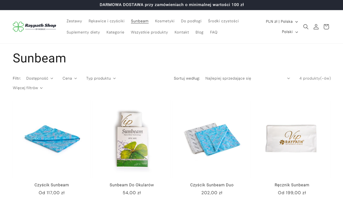 Sunbeam w sklepie raypath-shop.com