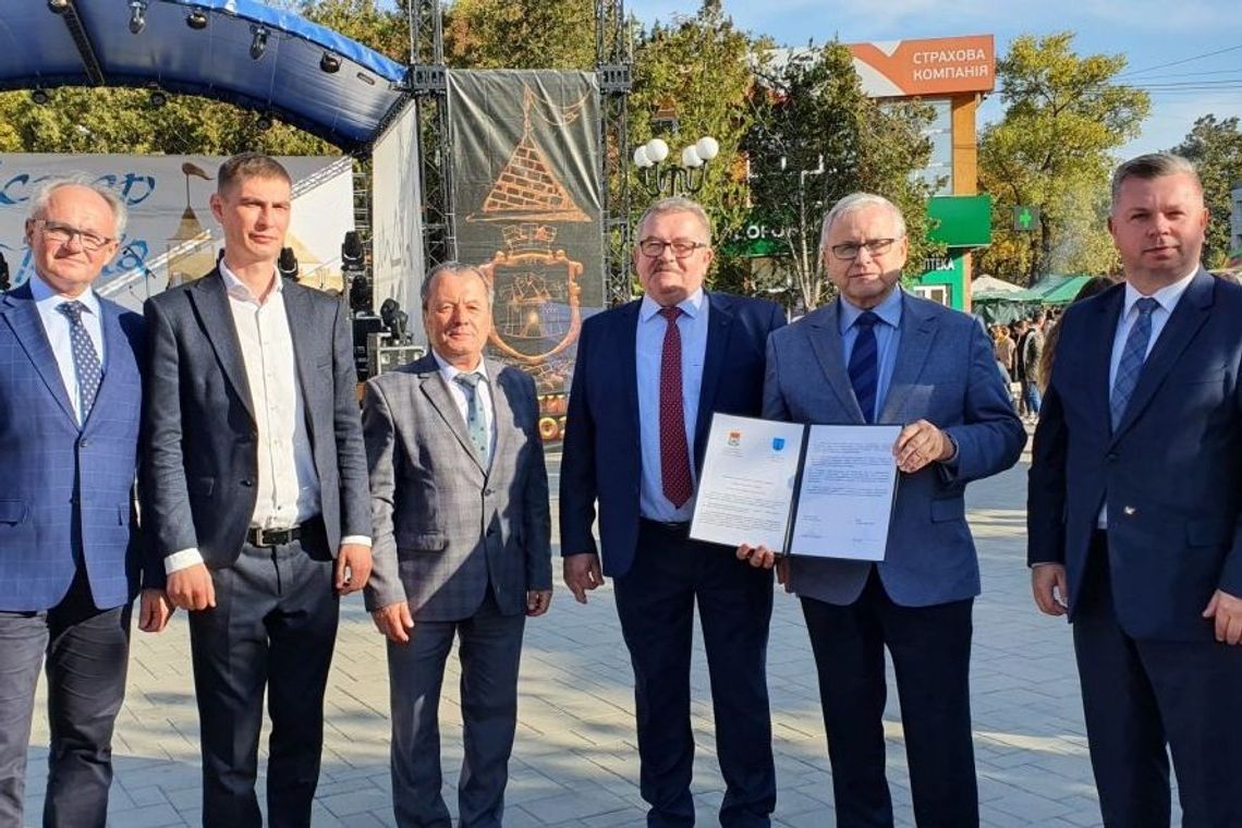 Delegacja z Gminy Korczyna na obchodach 400. rocznicy bitwy pod Chocimiem