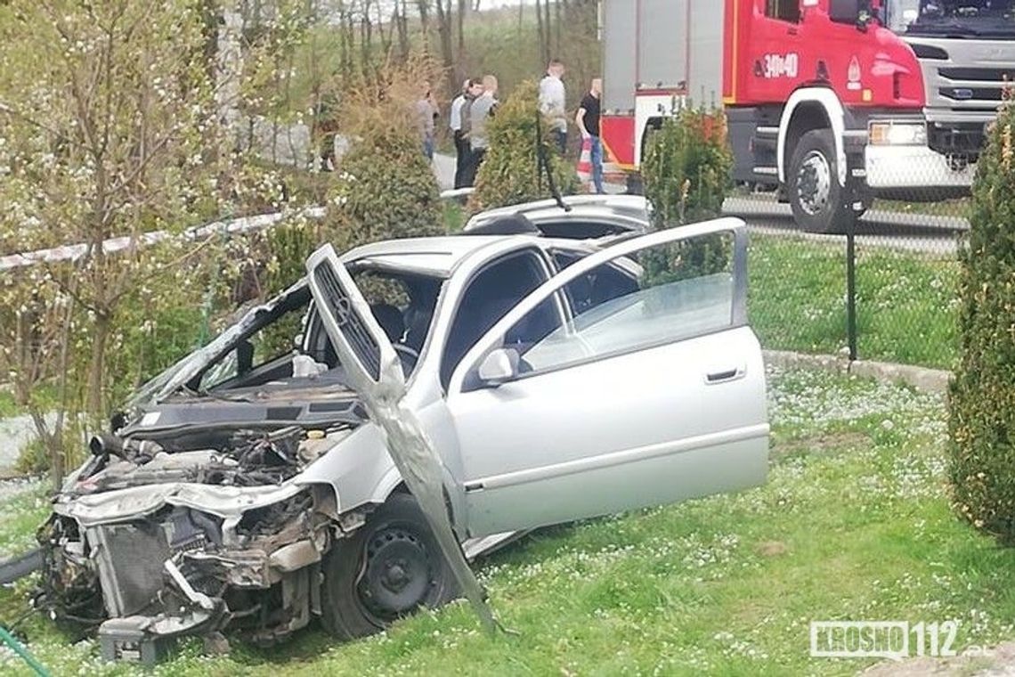 DRAGANOWA: Wypadł z zakrętu i przebił się przez ogrodzenie