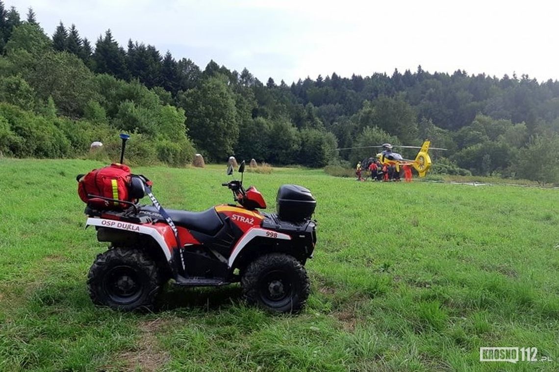 Dramatyczny wypadek w lesie. Traktor przygniótł mężczyznę