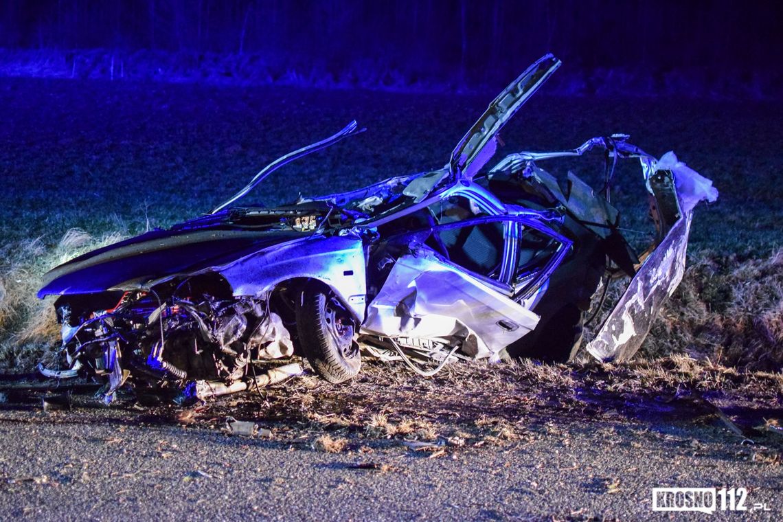 Dramatyczny wypadek w Łysej Górze. 4 młode osoby w szpitalu, w tym dwie w stanie ciężkim