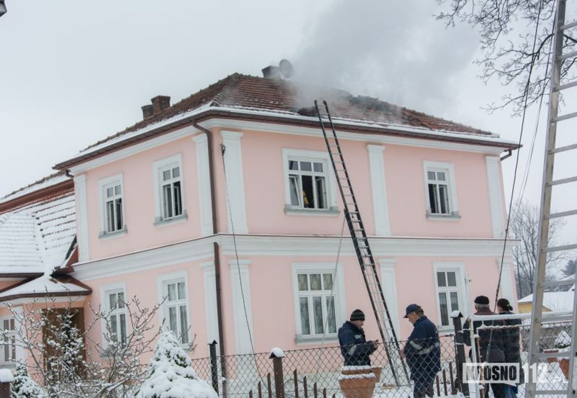 Dukla: Pożar strychu w domu jednorodzinnym