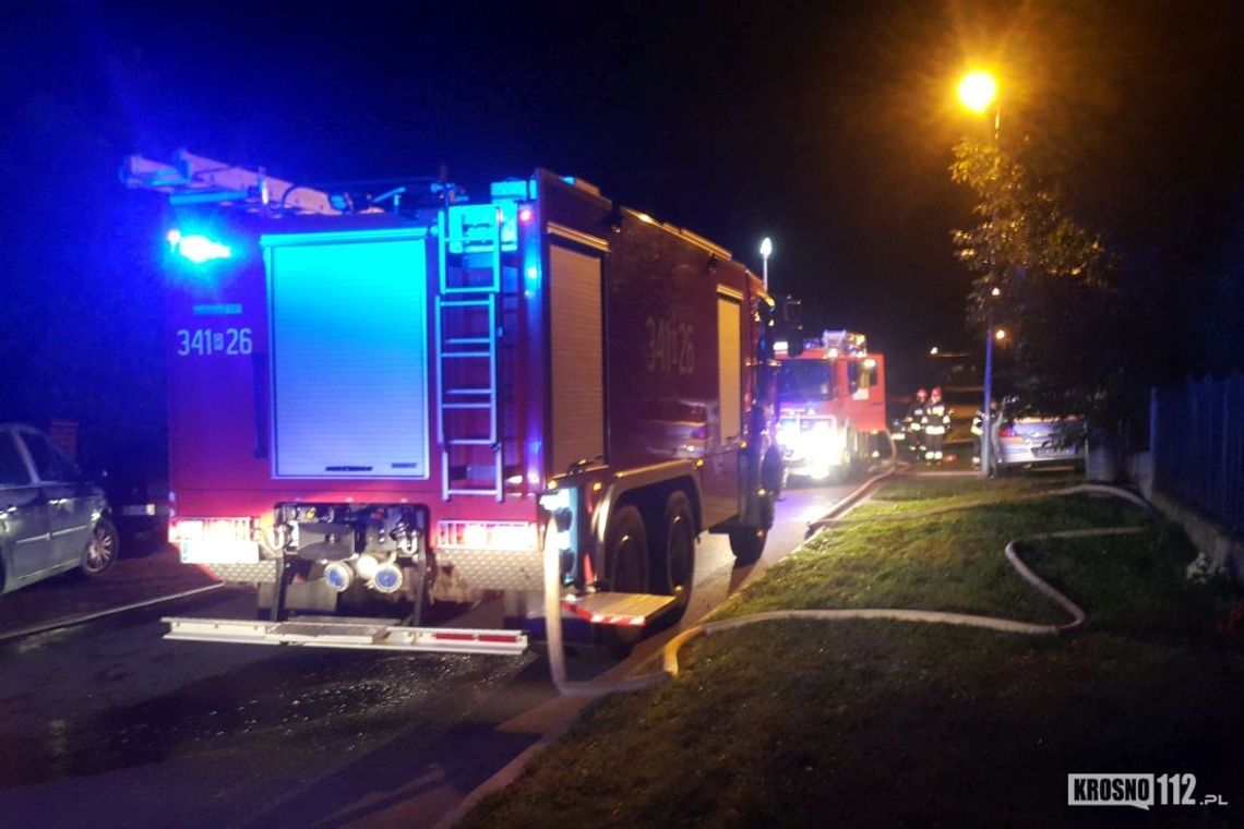 DUKLA: Pożar w budynku przy ul. Krasickiego