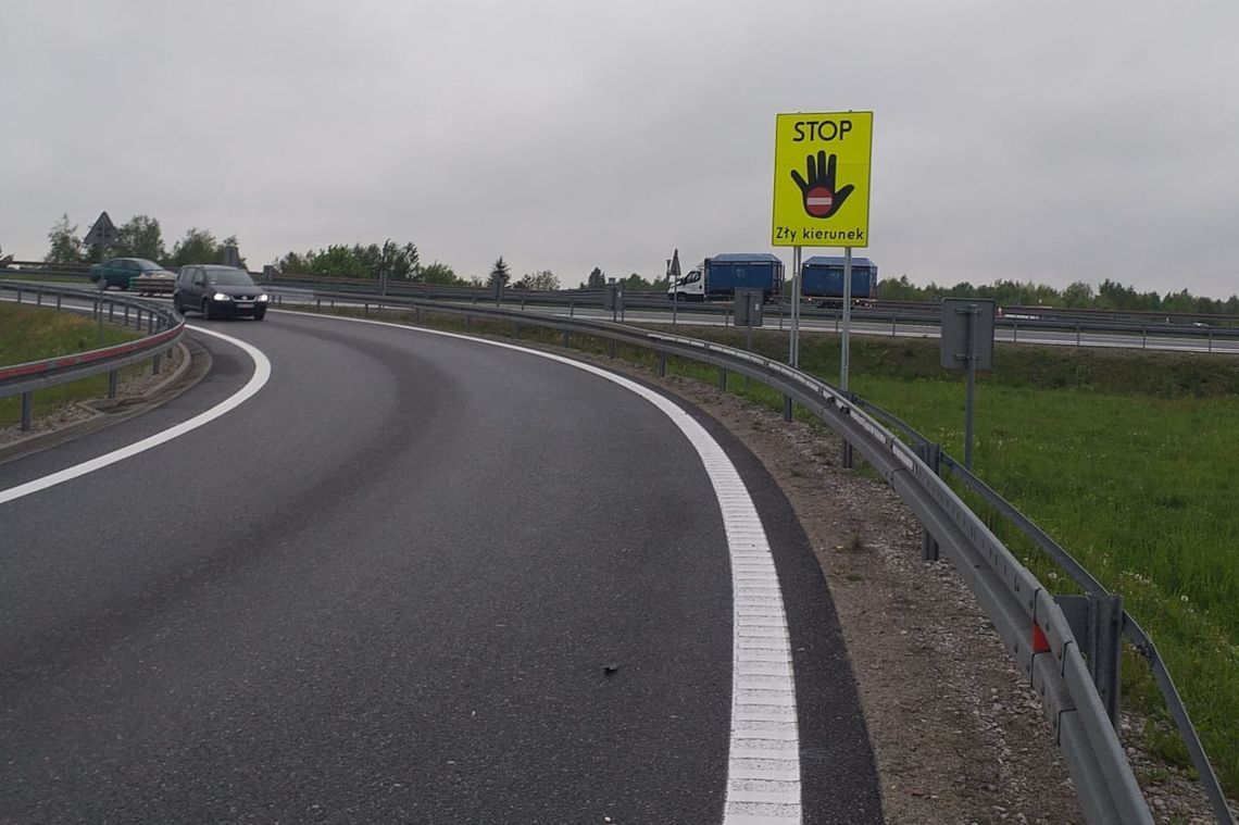 GDDKiA chce zapobiec przypadkom wjazdu pod prąd na drogę szybkiego ruchu