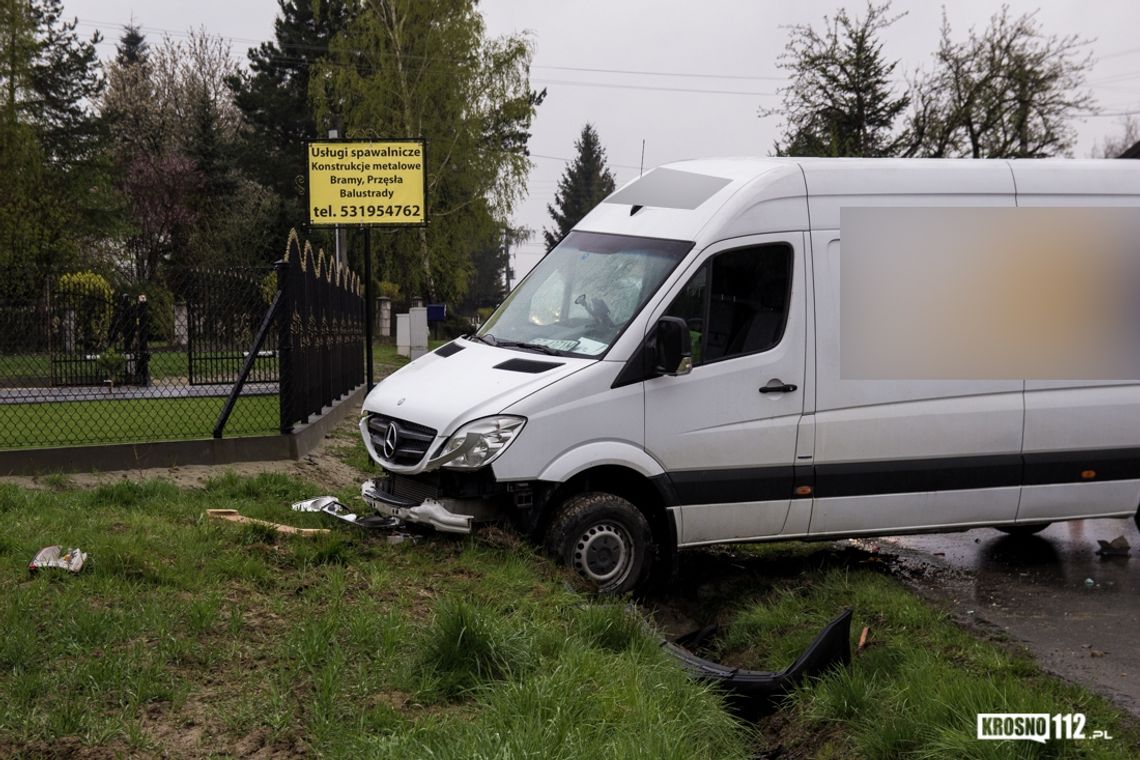 GŁOWIENKA: Najechał na tył samochodu z przyczepką