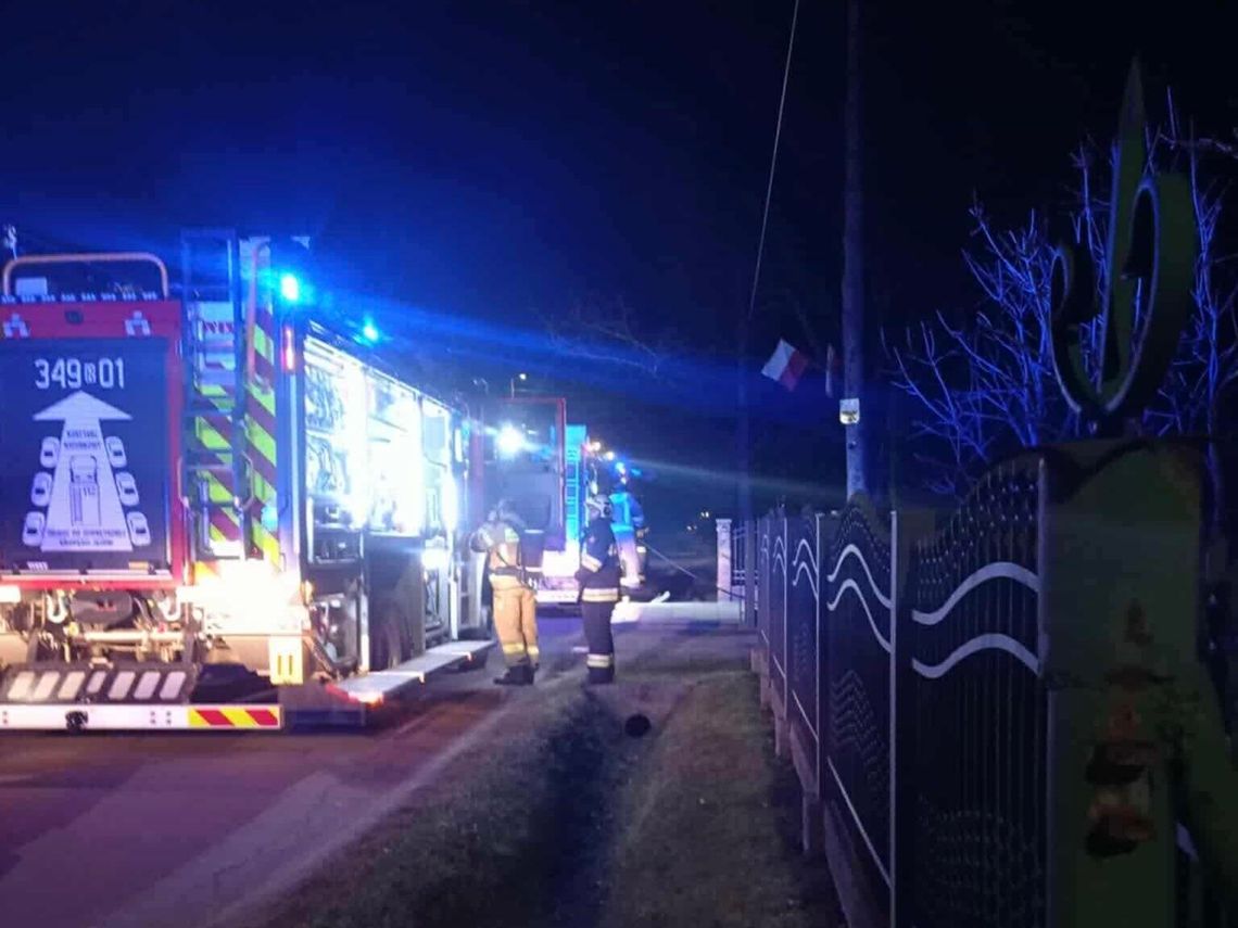 Głowienka. Pożar w piwnicy