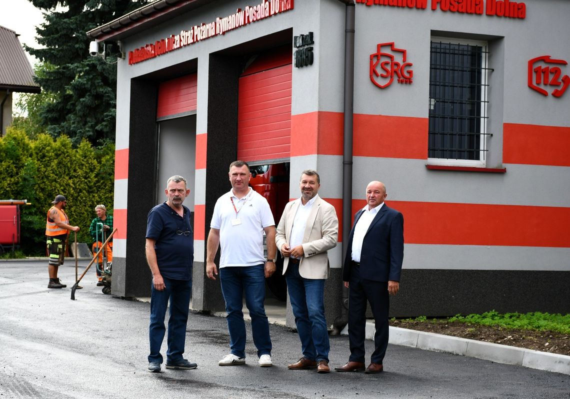 Gmina Rymanów modernizuje drogi. Pierwszy etap przy remizie OSP Posada Dolna