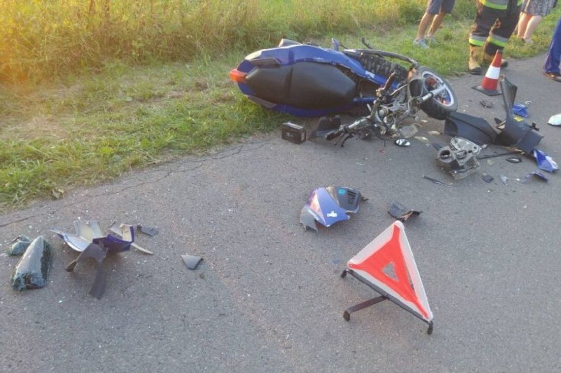 HACZÓW: 17-letnia mieszkanka powiatu krośnieńskiego wjechała skuterem w Audi