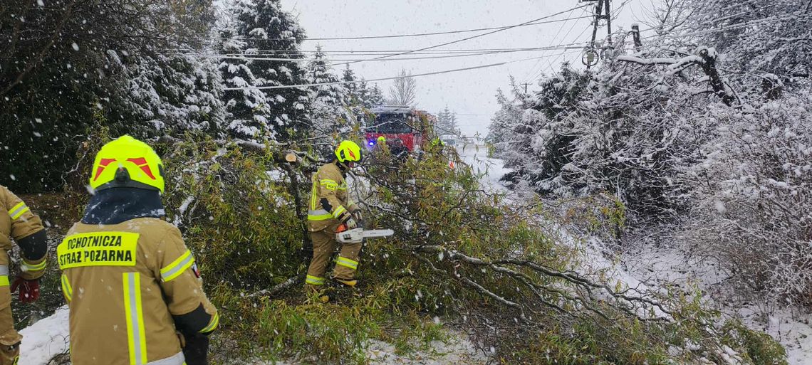 Intensywne opady śniegu na Podkarpaciu. Ponad 50 interwencji strażaków