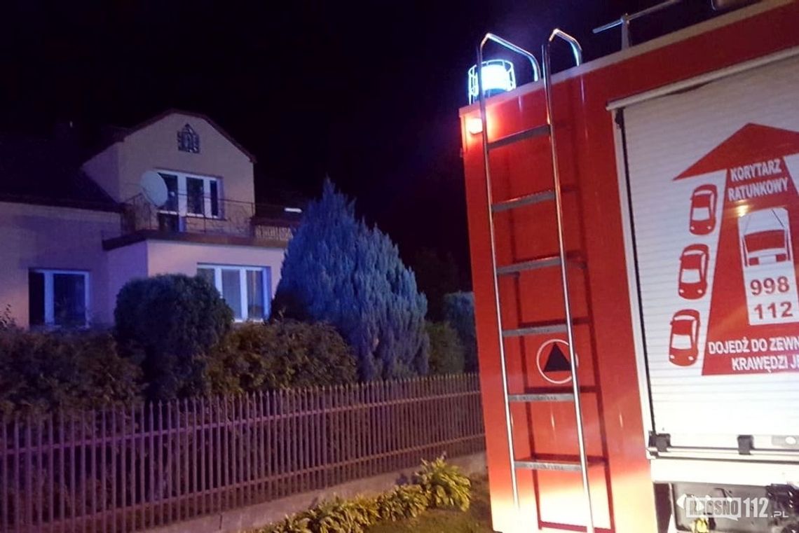 Interwencja strażaków w Milczy. Pożar na strychu