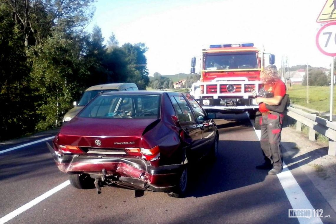ISKRZYNIA: Zderzenie dwóch Volkswagenów na DK19