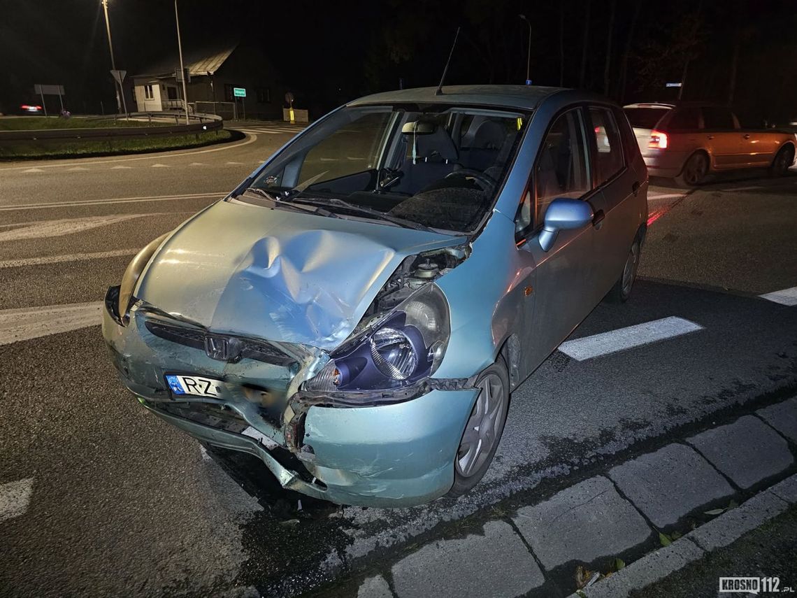 Iskrzynia. Zderzenie KIA i Hondy na DK19