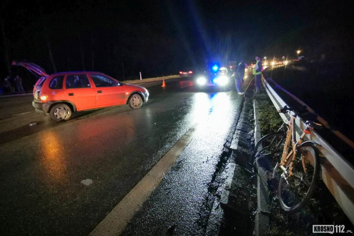 Iskrzynia. Zderzenie rowerzysty i osobówki