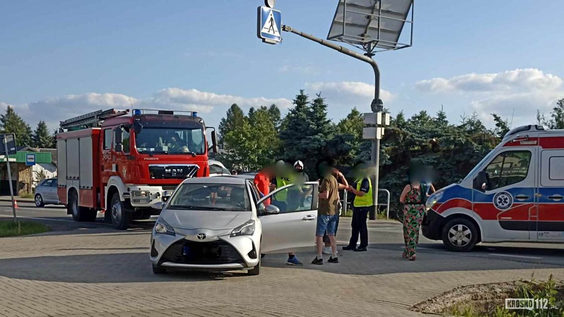 Iwonicz. Zderzenie samochodów na Floriańskiej