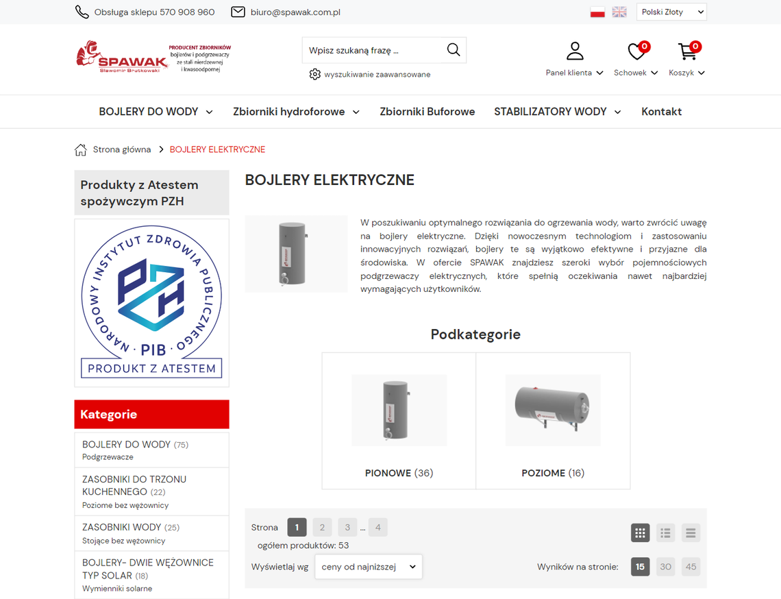Jak dobrać bojler elektryczny do zapotrzebowania na ciepłą wodę? Bojlery elektryczne - SPAWAK