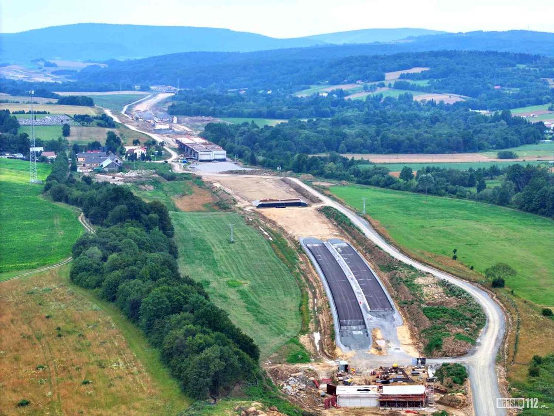 Jak wygląda budowa 20 kilometrów S19 pomiędzy Iskrzynią a Duklą?