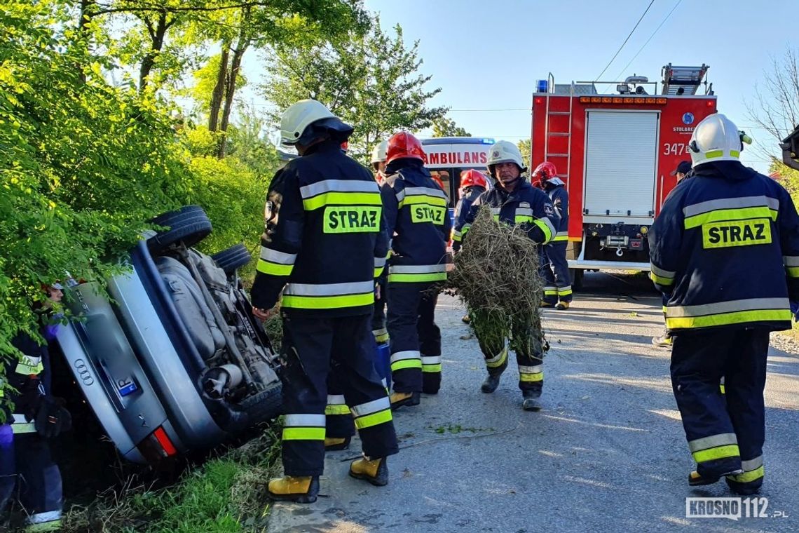 JASIONKA: Ranne osoby po dachowaniu pojazdu [AKTUALIZACJA]