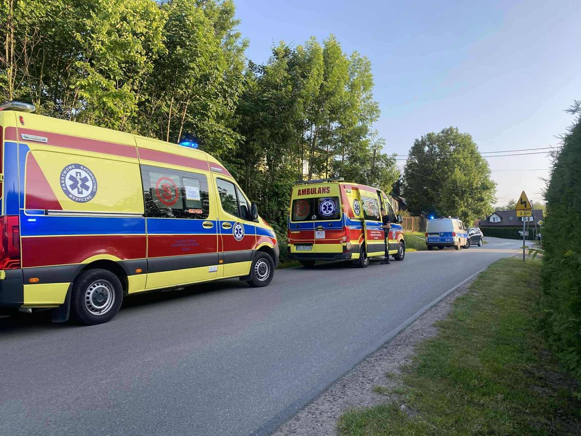 Jaszczew. Dwie osoby ranne po wypadku na hulajnodze