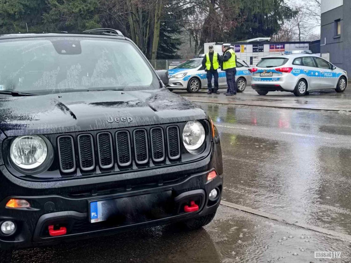 Jedlcze. Potrącenie rowerzysty na Brzozowej