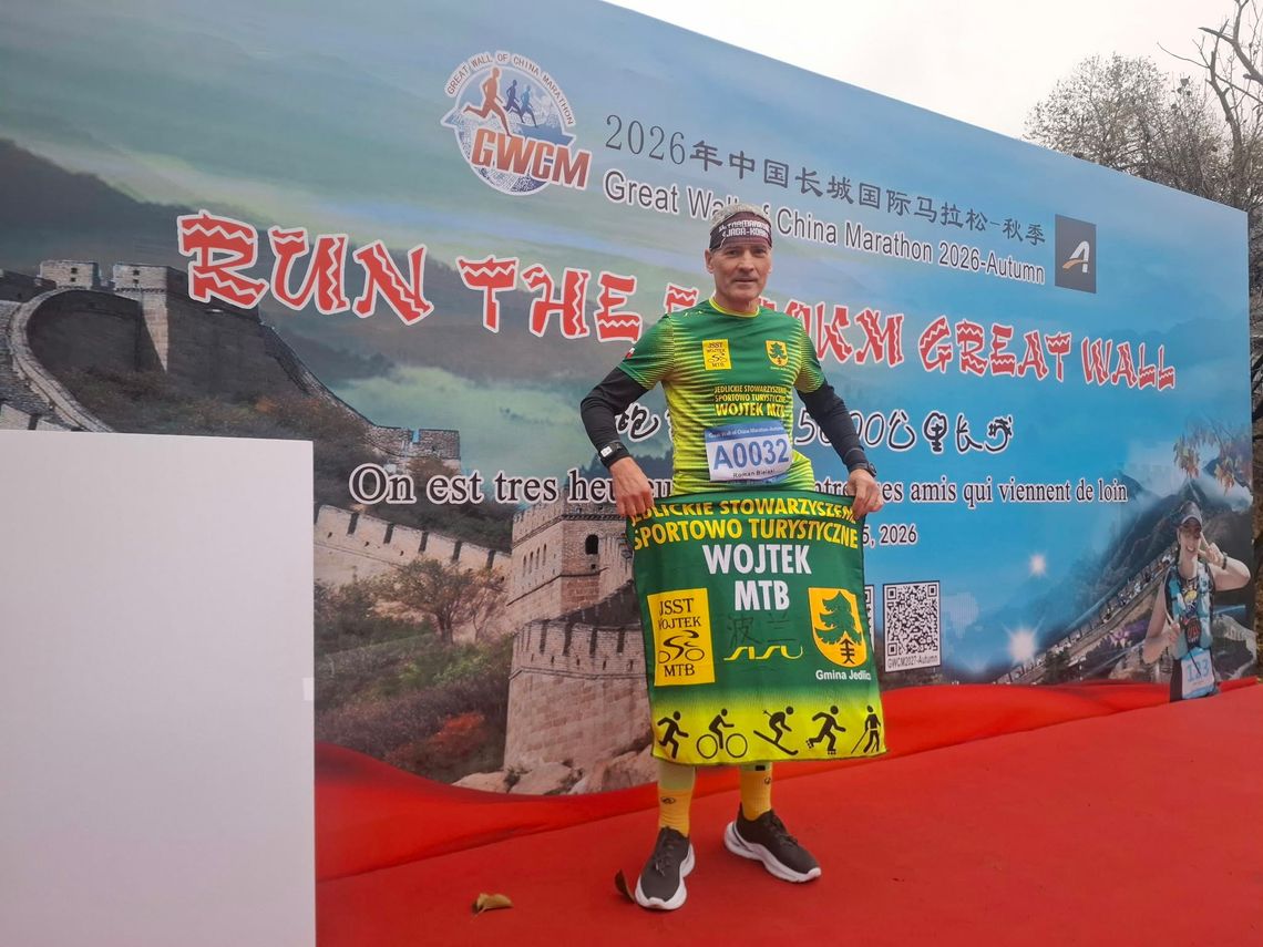 Jedliczanin Roman Bielski drugi w maratonie po Wielkim Murze Chińskim Jedliczanin Roman Bielski drugi w maratonie po Wielkim Murze Chińskim
