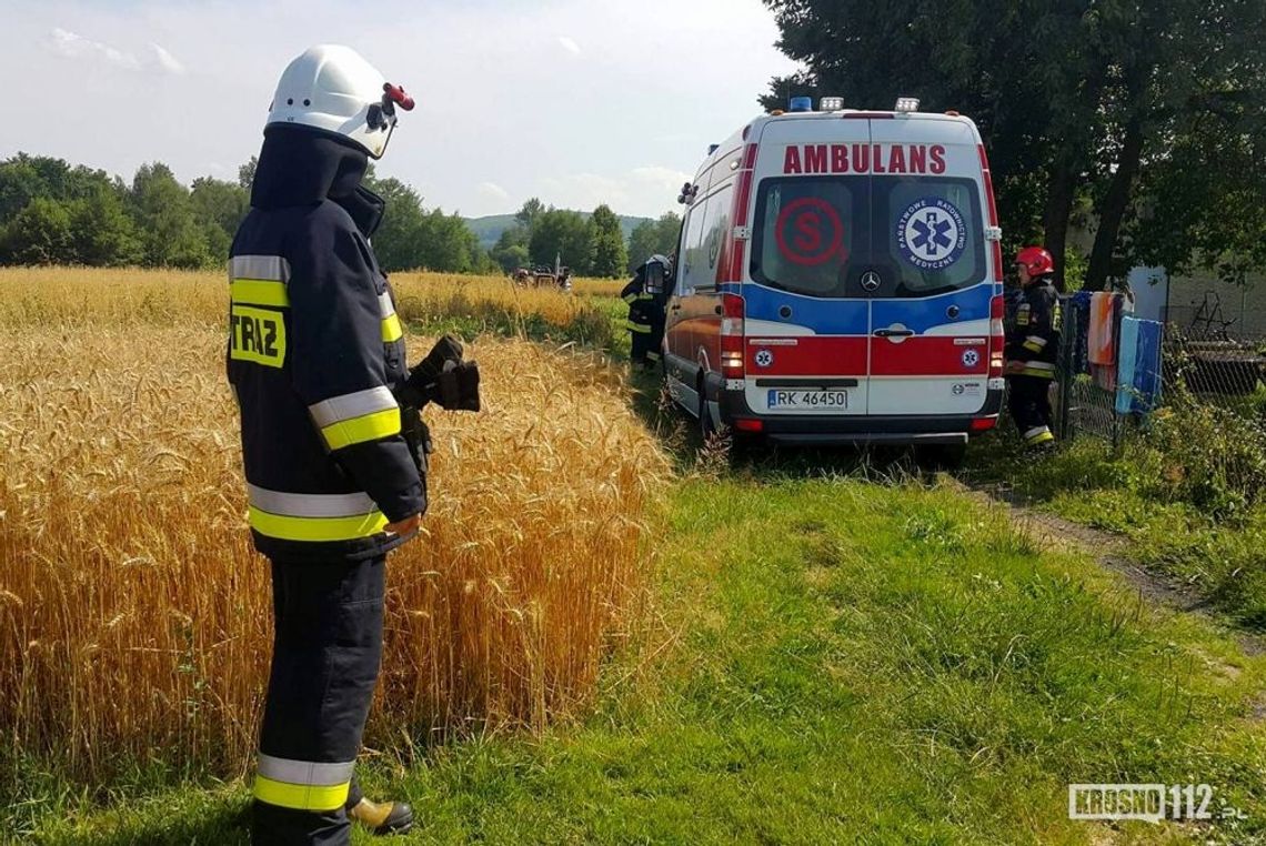JEDLICZE: Ciągnik rolniczy przejechał 27-latka
