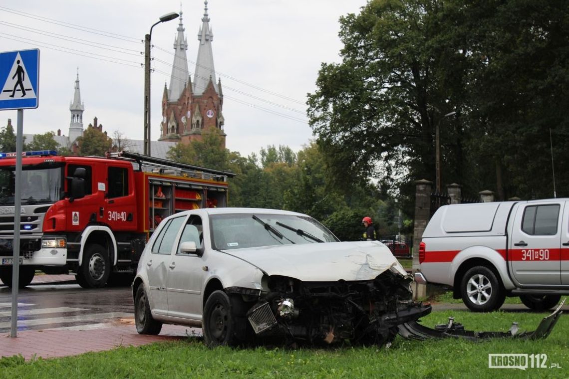 JEDLICZE: Jazdę zakończył na ogrodzeniu parku