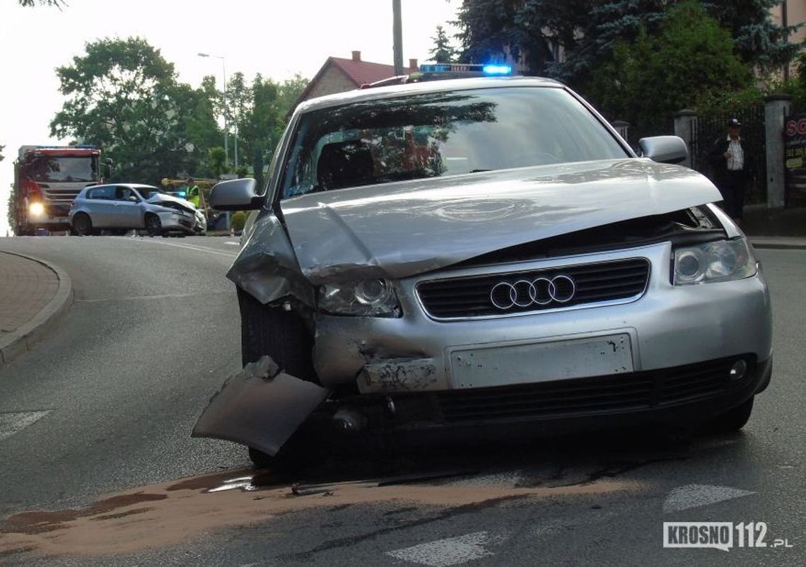 Jedlicze: Jedna osoba ranna w zderzeniu Alfa Romeo i Audi