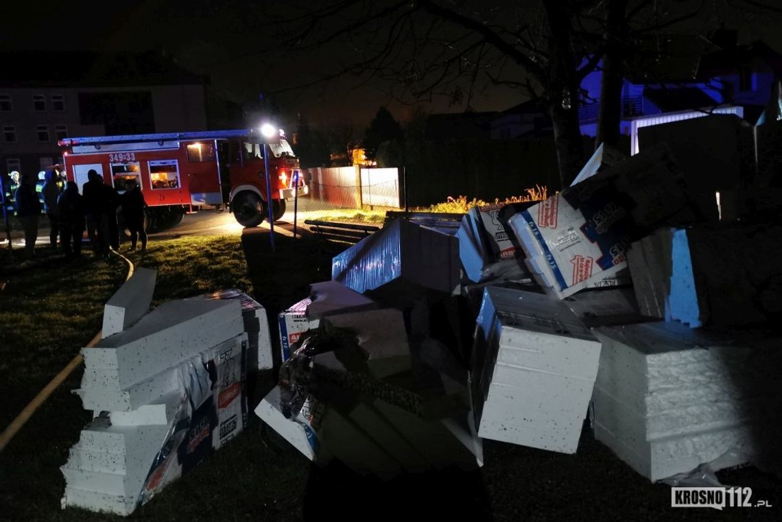 JEDLICZE: Podpalił stertę styropianu. Zatrzymali go policjanci