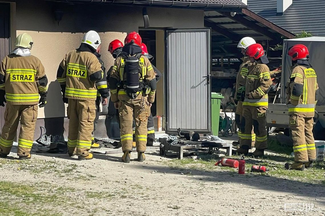 ? Jedlicze. Pożar garażu szybko opanowany