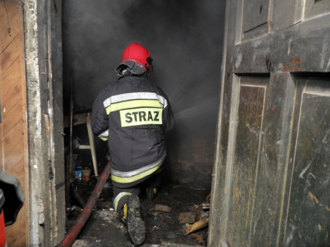 Jedlicze: Pożar w kotłowni budynku mieszkalnego