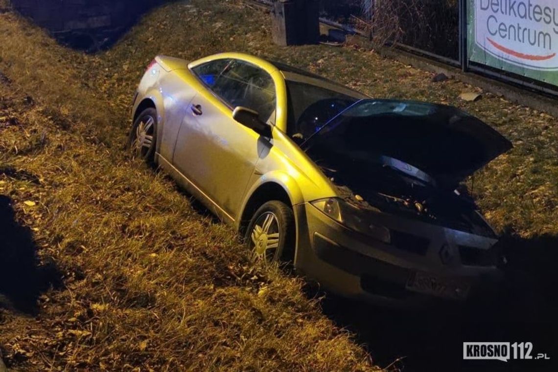 ? Jedlicze: Samochodem wjechała do rowu [AKTUALIZACJA: Była pijana]