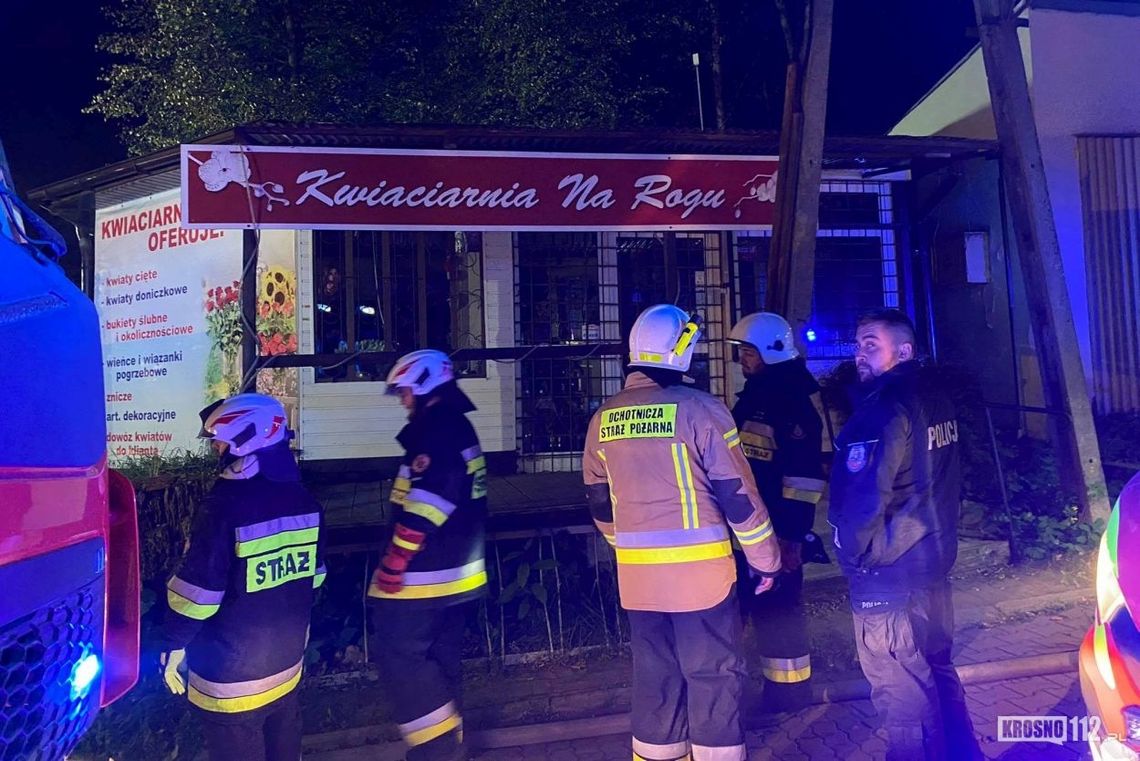 ? Jedlicze: Strażacy wezwani do pożaru kwiaciarni