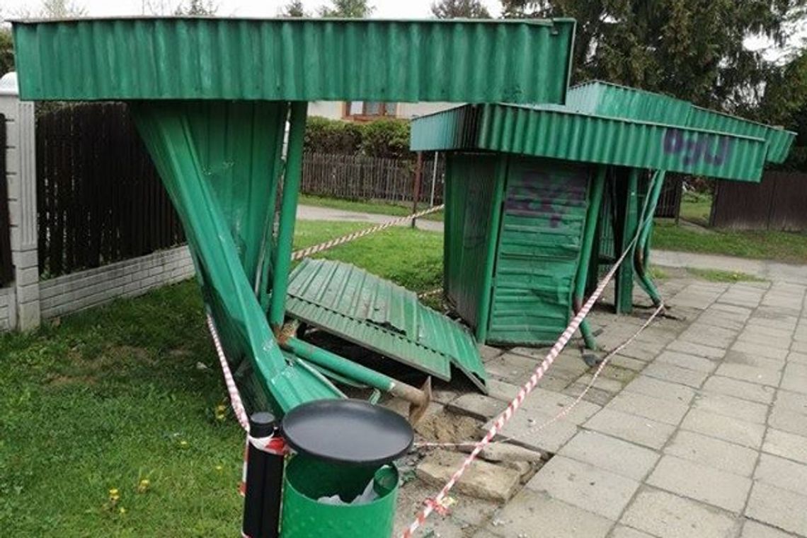 JEDLICZE: Zatrzymano kierowcę, który wjechał w przystanek