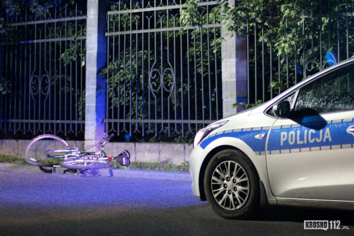 JEDLICZE: Zderzenie roweru i samochodu. Rowerzysta pijany, kierowca uciekł