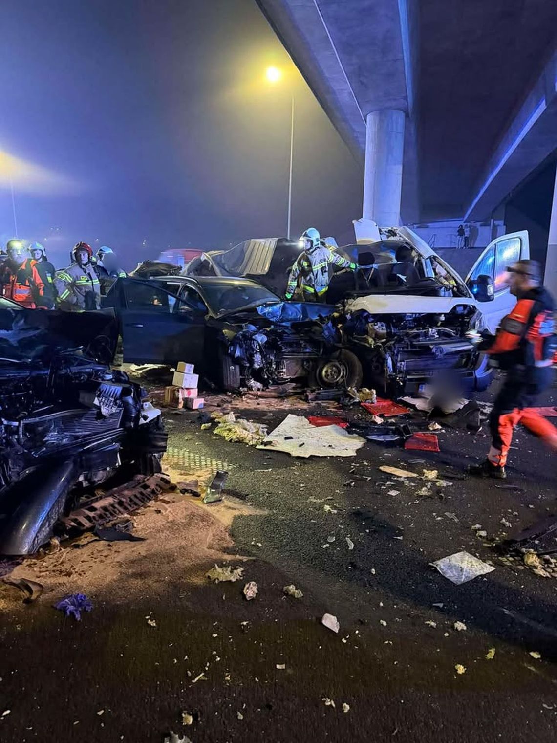 Karambol 26 pojazdów na S19. Droga w kierunku Rzeszowa całkowicie zablokowana