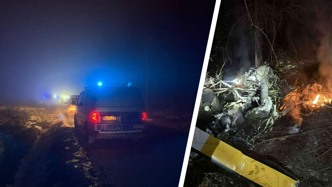 Katastrofa śmigłowca pod Rzeszowem. Dwie osoby nie żyją