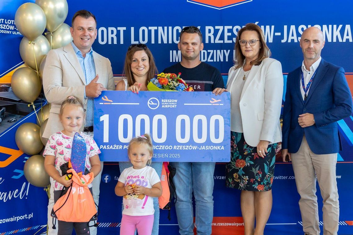 Kolejne rekordy w Porcie Lotniczym Rzeszów-Jasionka. Obsłużono milionowego pasażera