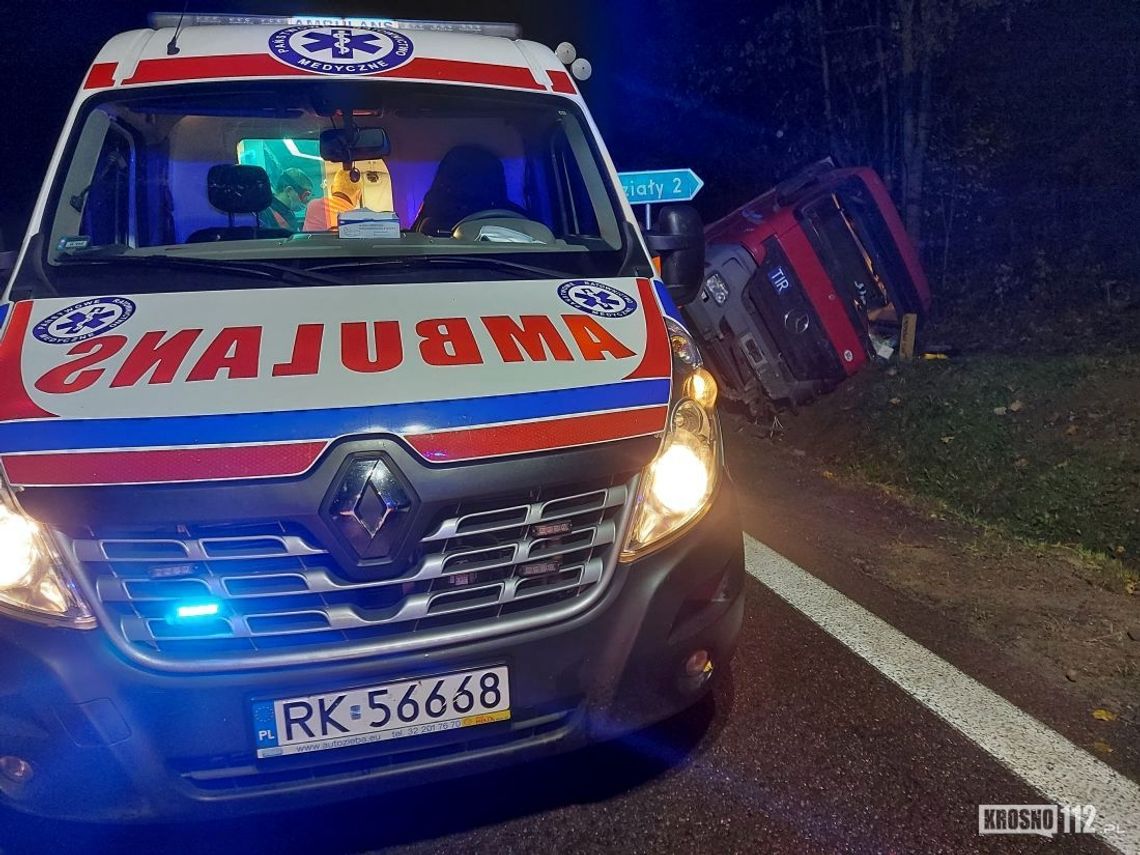 Kolejne zdarzenie na śliskiej DK19 w Woli Komborskiej