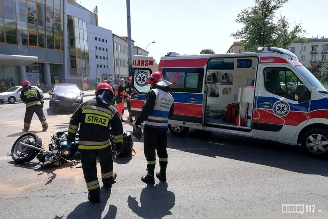 Kolejny wypadek z udziałem motocyklisty