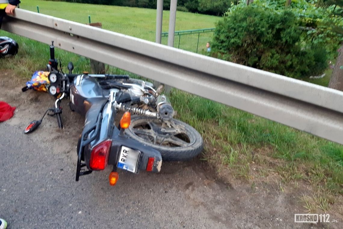 Kolejny wypadek z udziałem motocyklisty. Tym razem na DK19