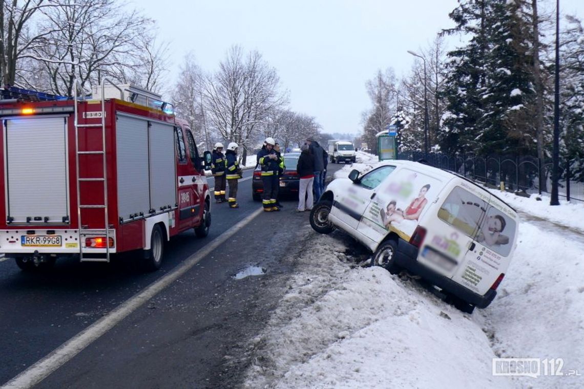 Kolizja na DK28 w Rymanowie