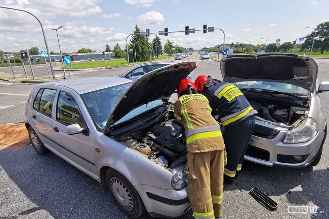 Kolizja na skrzyżowaniu Podkarpackiej, Zręcińskiej i Pużaka