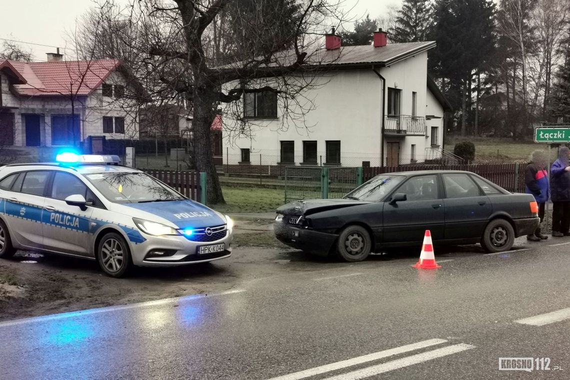 Kolizja w Wojaszówce. Zderzenie Audi i Opla