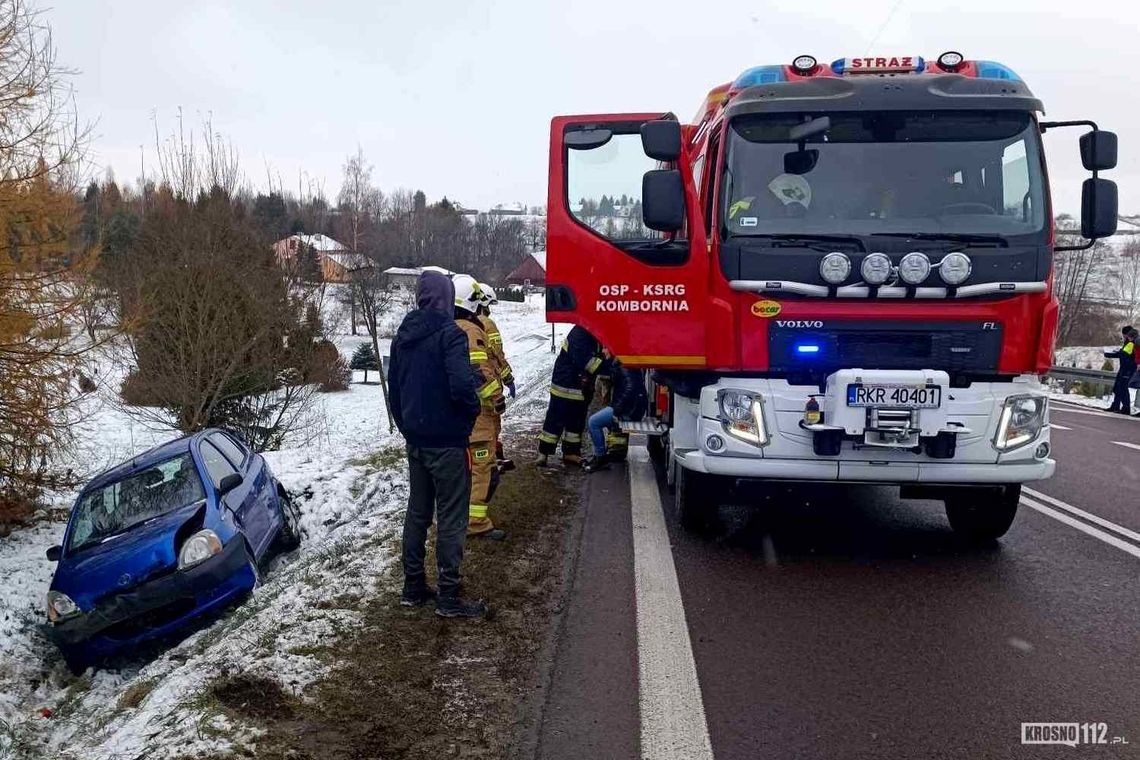 Kombornia. Wymuszenie pierwszeństwa. Toyota w rowie [AKTUALIZACJA]