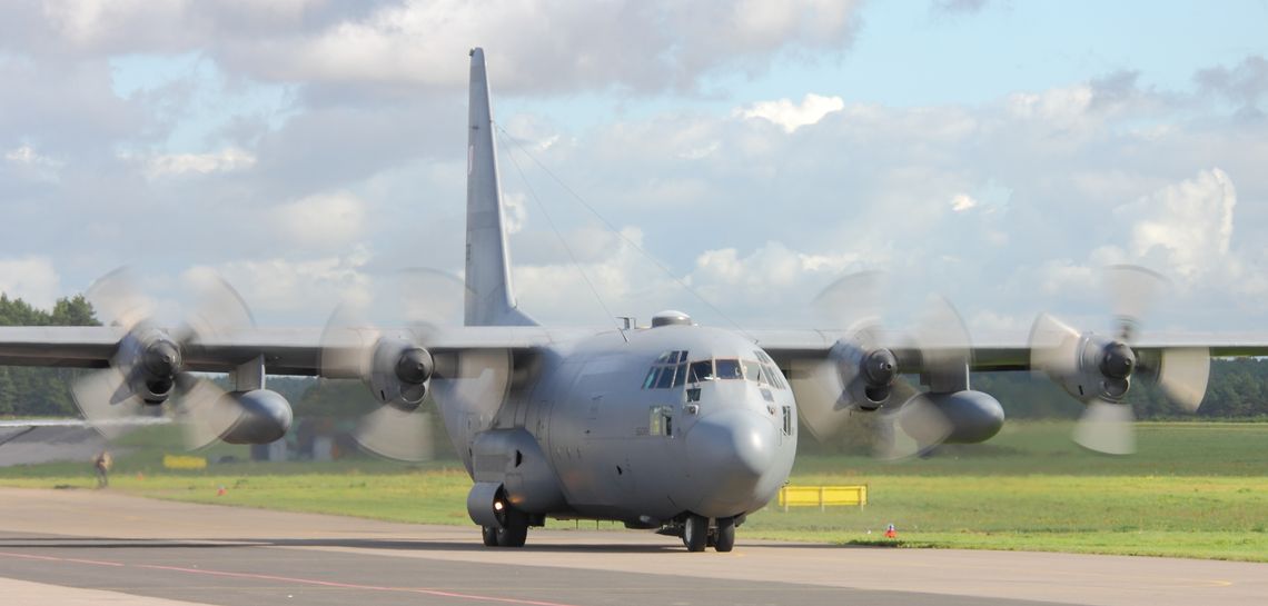 Komunikat. Ćwiczenia wojskowego Lockheed C-130 Hercules