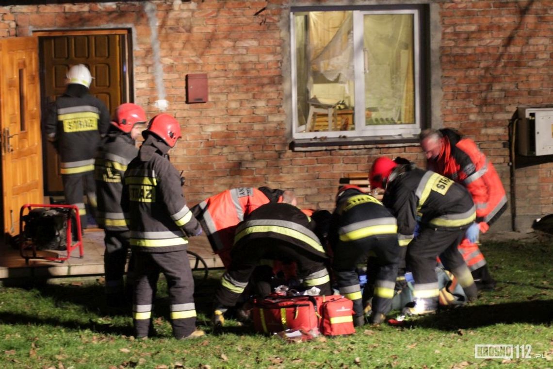 KORCZYNA: Mężczyzna poszkodowany w pożarze