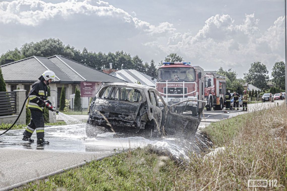 KORCZYNA: Pożar samochodu na ul. Pigonia