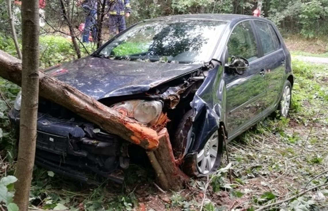 KRASNA: Samochód uderzył w drzewo