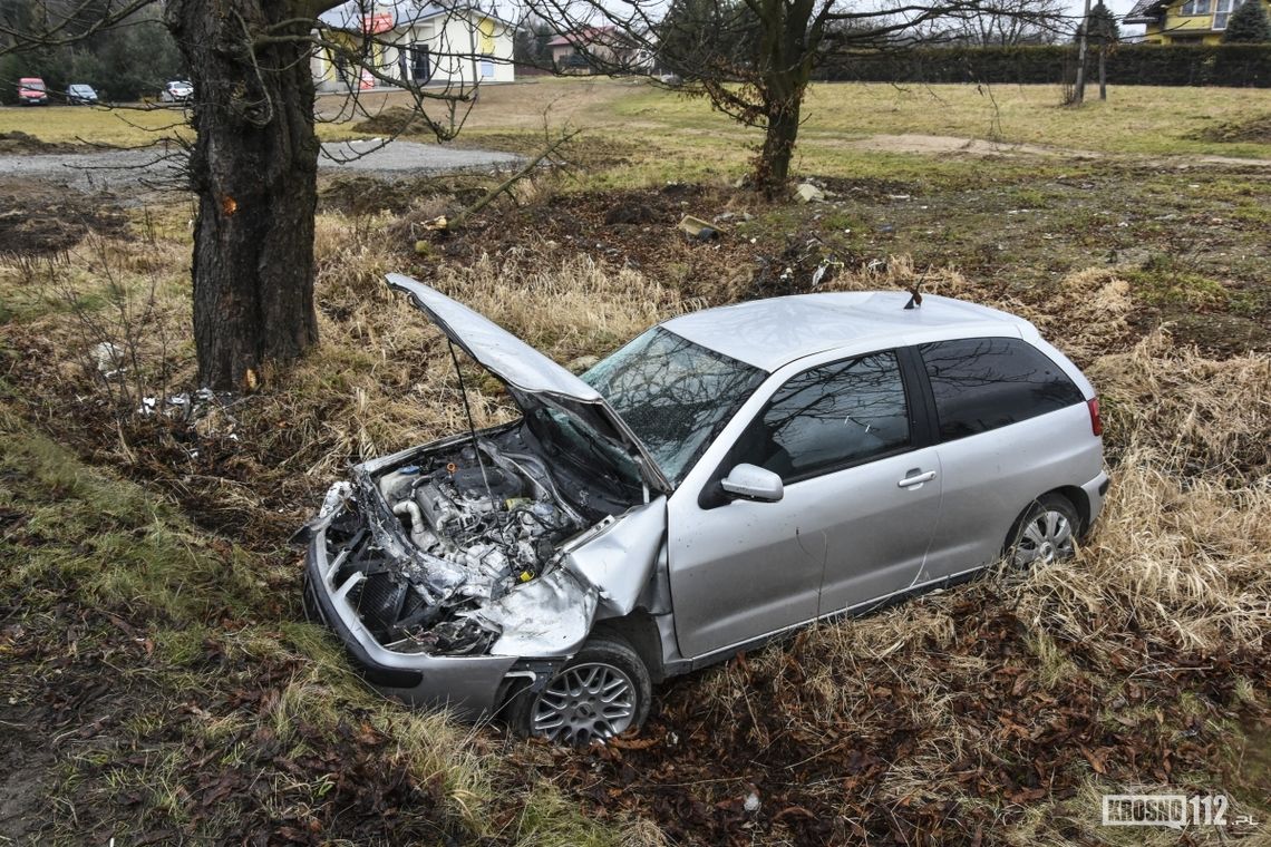 Krościenko Wyżne: Seat wjechał w drzewo